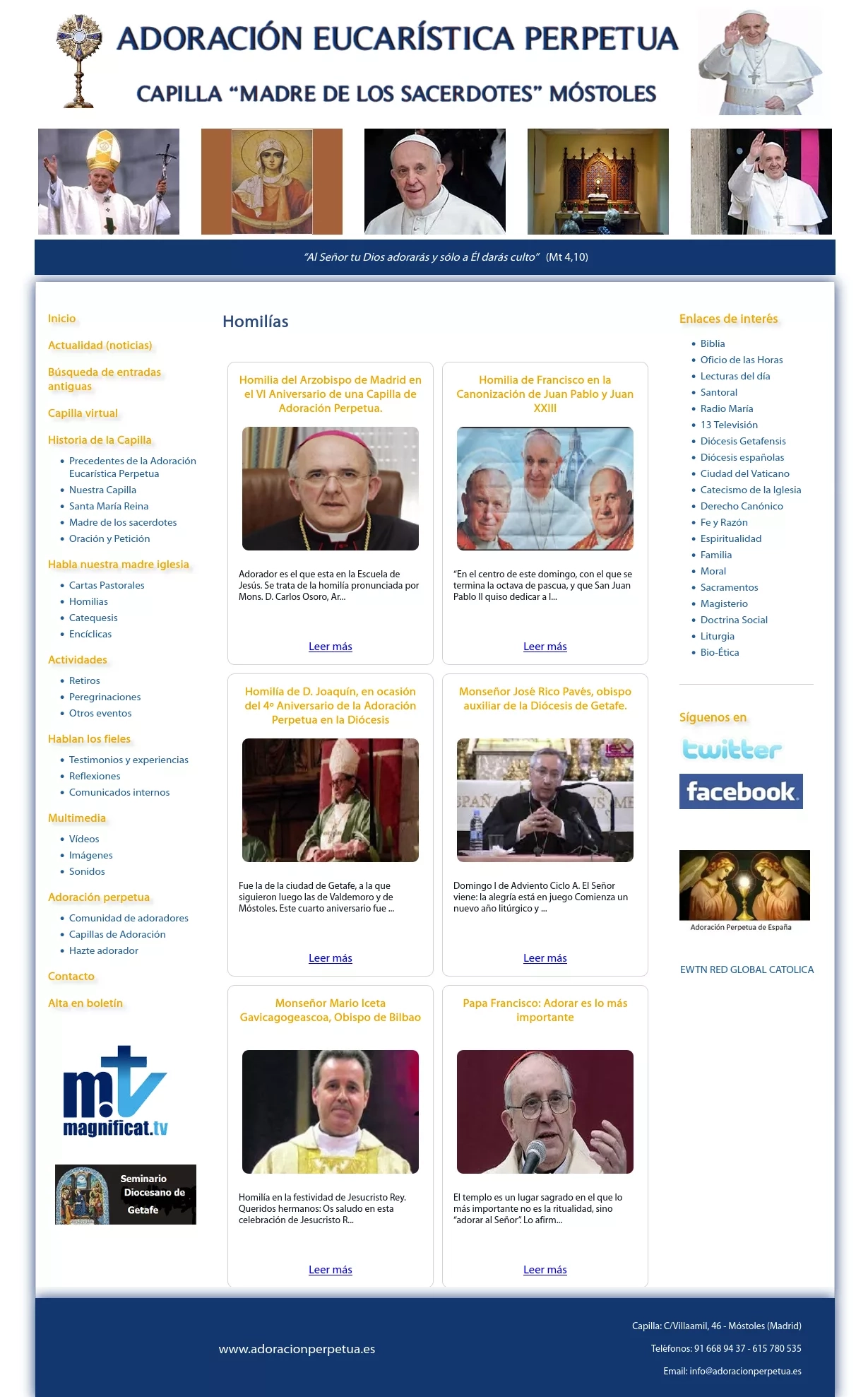Captura de Adoración Eucarística Perpetua