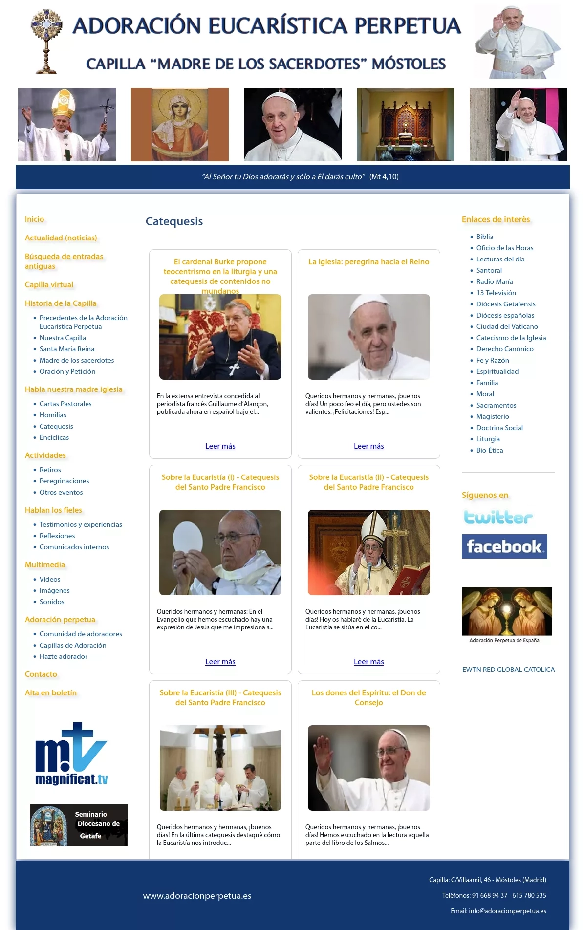 Captura de Adoración Eucarística Perpetua