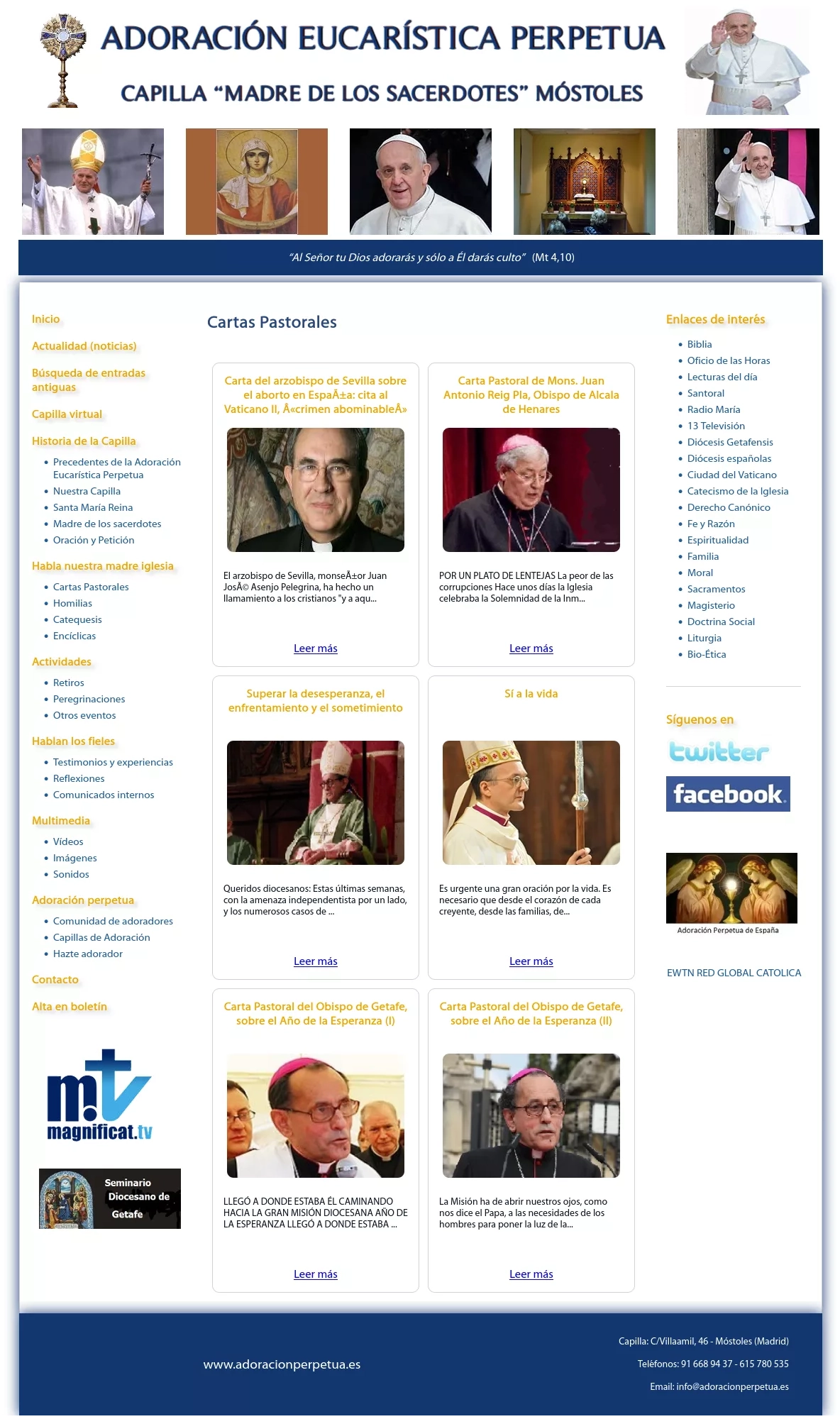 Captura de Adoración Eucarística Perpetua