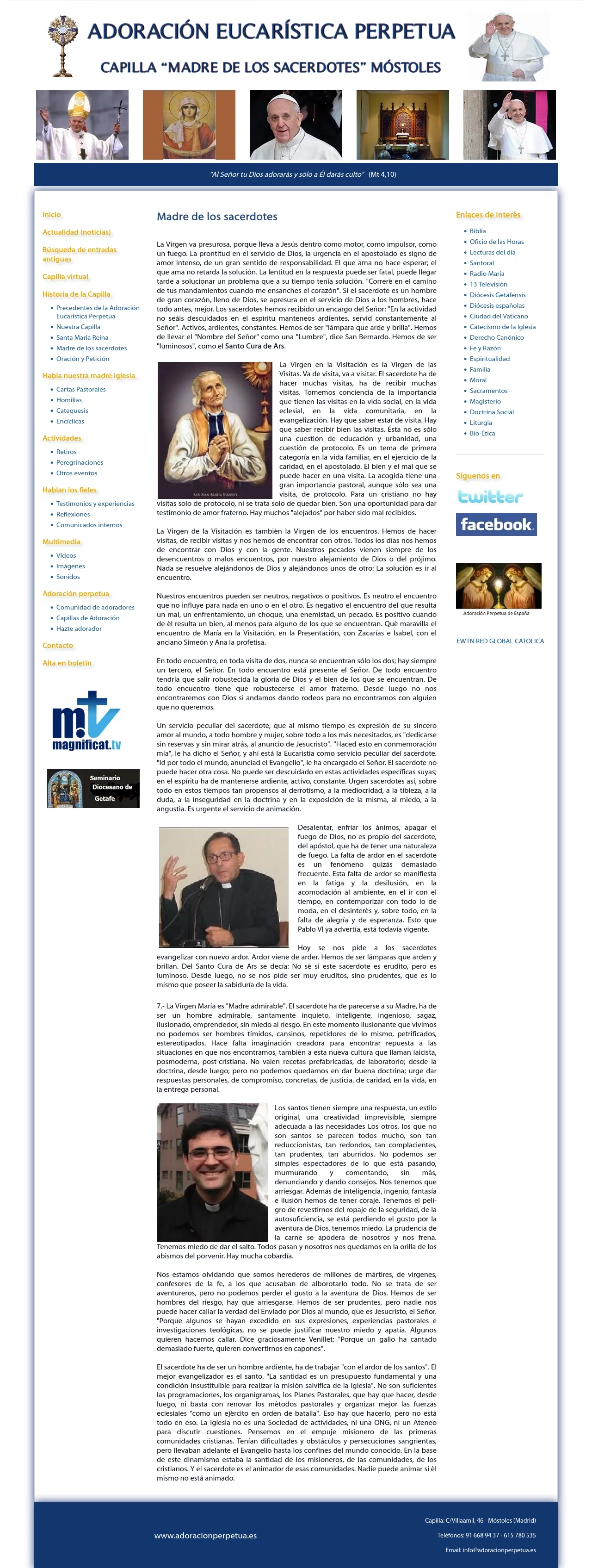 Captura de Adoración Eucarística Perpetua
