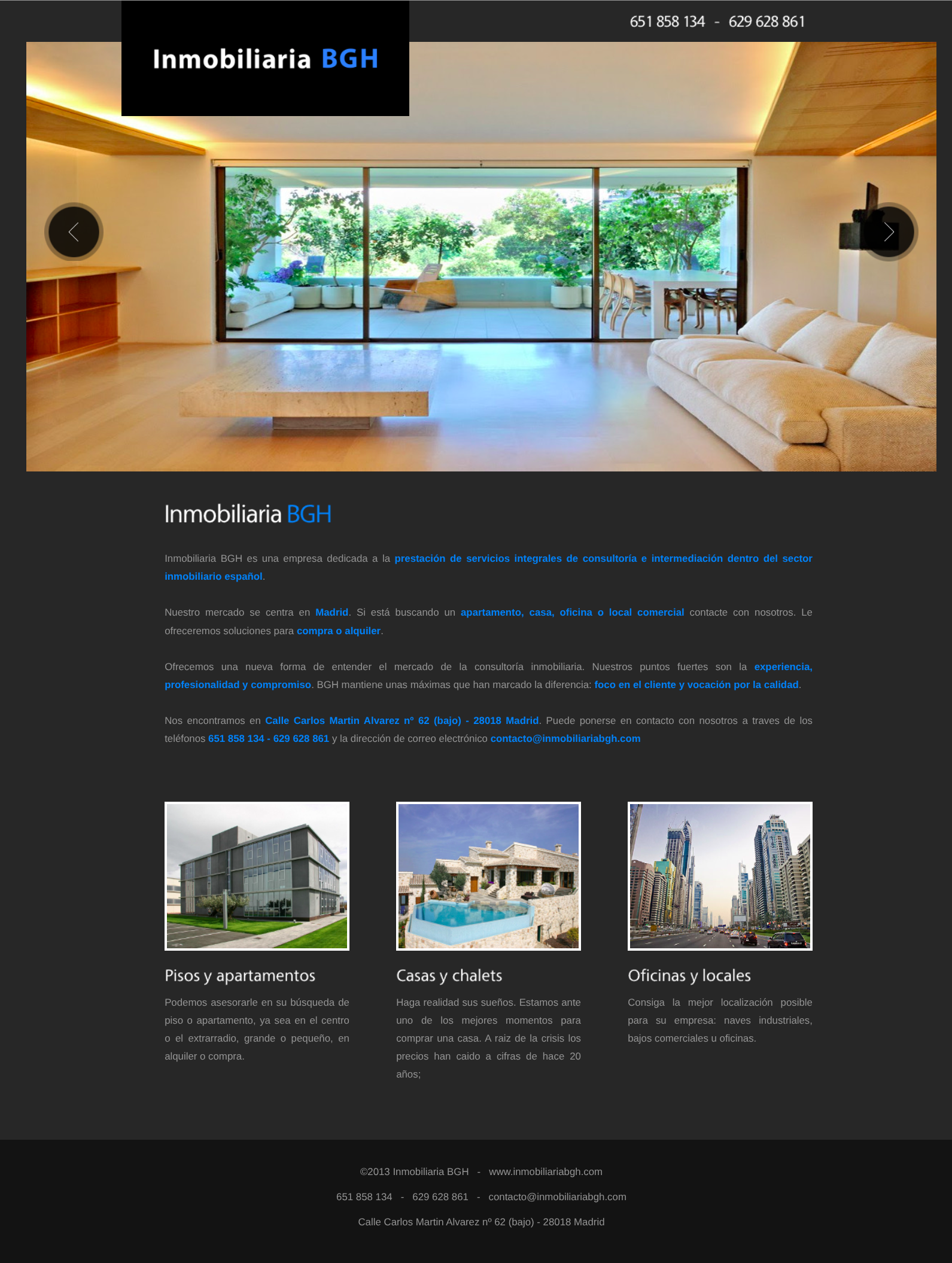 Captura de Inmobiliaria BGH