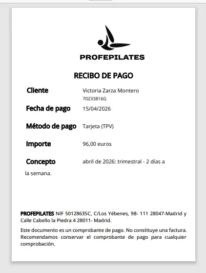 Captura de ProfePilates